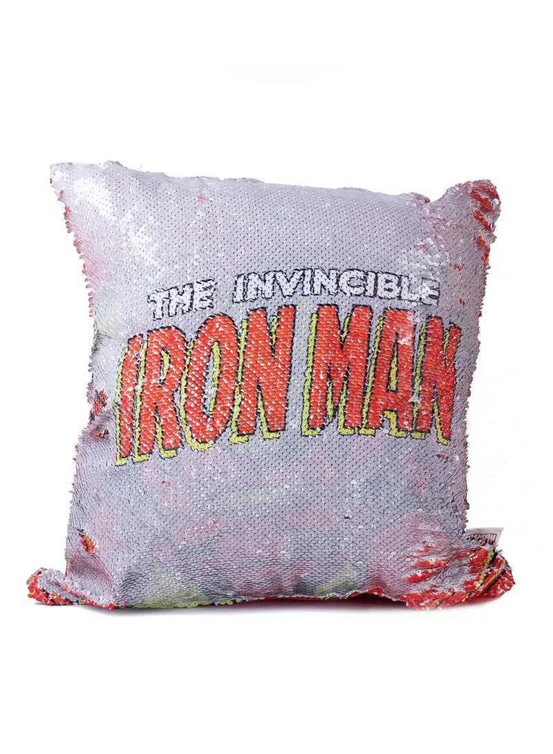 مارفل وسادة مارفل آيرون مان بطبعة حروف بوليستر رماديأحمر  ×  سم